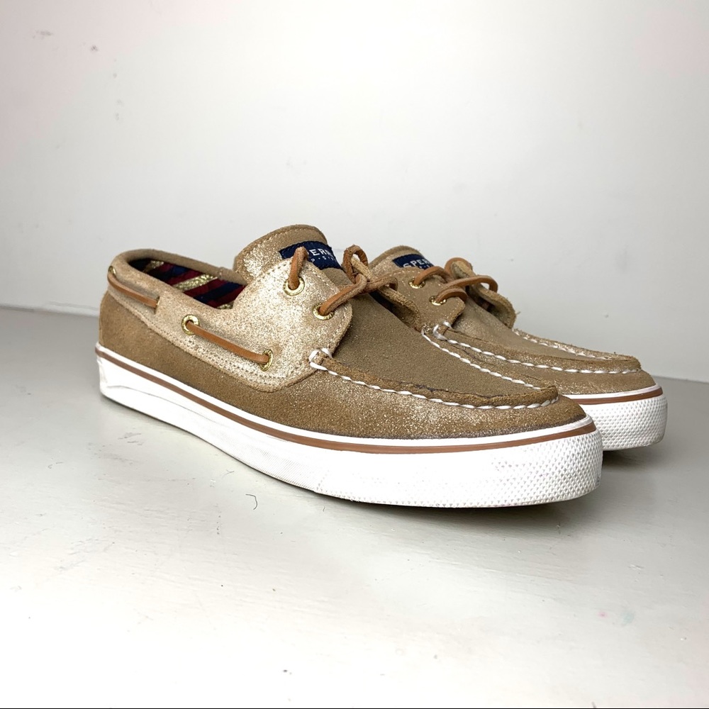 Sperry Metallic Gold
